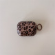 Étui pour écouteurs IMD - Coque simple à imprimé léopard marron automne-hiver/Airpods 4 Image3