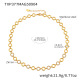 TXP377-Collier Cercle Or Zircon 36+5cm 