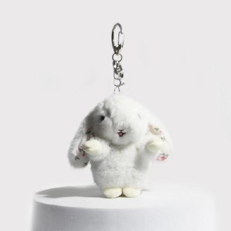 1 breloque pour sac femme en fibre de polyester, motif lapin mignon 2