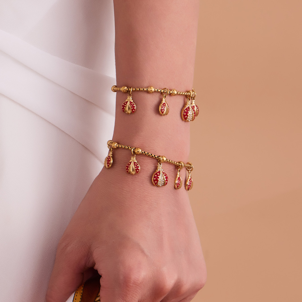 Ensembles De Bijoux Pour Femmes En Acier Inoxydable Imperméable Couleur Or Avec Zircon, Ornés D'Un Scarabée Exquis Image4