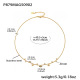P879-Collier zircon doré 40+5cm 