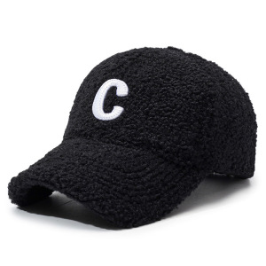 1 Casquette De Baseball Décontractée En Peluche Avec Lettres h5