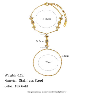 Bracelet Chaîne En Acier Inoxydable Imperméable Avec Motif Flèche Et Design Créatif (1 Pièce) h5 Image4