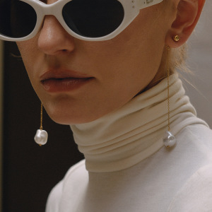 1 Paire De Boucles D'Oreilles Pendantes Élégantes Pour Femme, En Acier Inoxydable Imperméable, De Forme Irrégulière Et De Couleur Dorée. h5 Image3