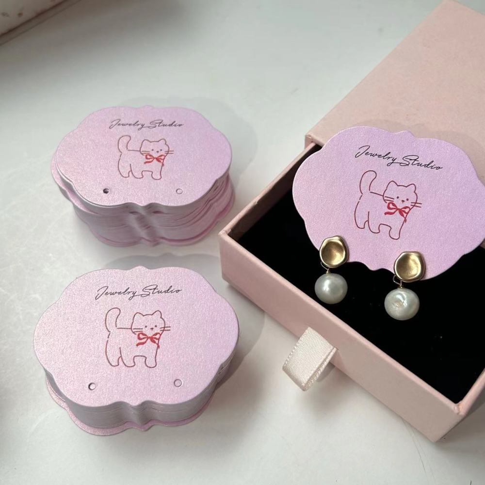 Cartes D'Emballage De Bijoux Avec Logo Personnalisé Disponible Image3