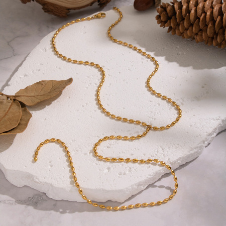 Collier pendentif en perles à pompon en forme de Y, 1 pièce