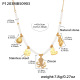P1203-Collier de perles blanches DIY 43+5cm 