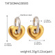 TXF383-Boucles d'oreilles cœur en or Image5
