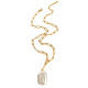 Collier de perles carrées en or Image2