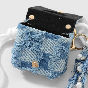 1 Pièce De Breloque De Sac En Jean Avec Nœud En Forme De Cœur h5 Image5