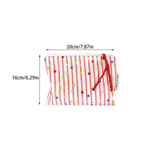 1 Trousse De Maquillage Pour Femme, Motif Cœur Et Pois h5 Image5