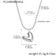 P1189-Collier Love en perles d'acier 41+5 cm Image2