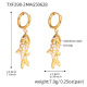 Boucles d'oreilles pendantes poisson blanc -2 Image2