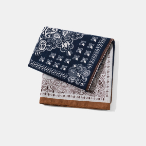 Bandana Rétro Patchwork En Rayonne À Fleurs De Cajou Pour Femme, 1 Pièce h5 Image4