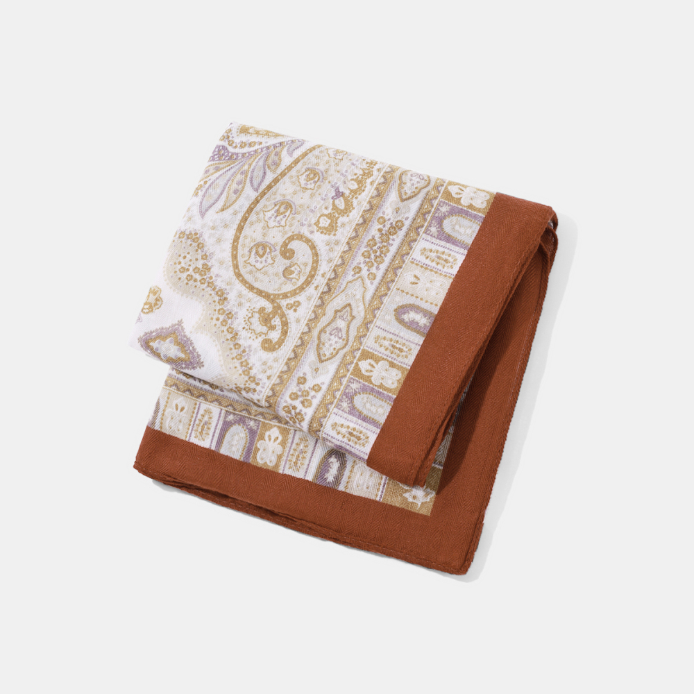 Bandana Élégant En Rayonne À Fleurs De Cajou Pour Femme, 1 Pièce Image5