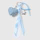 1 porte-clés coeur bleu Image2
