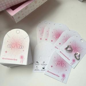 Cartes D'Emballage De Bijoux Avec Logo Personnalisé Disponible h5 Image4