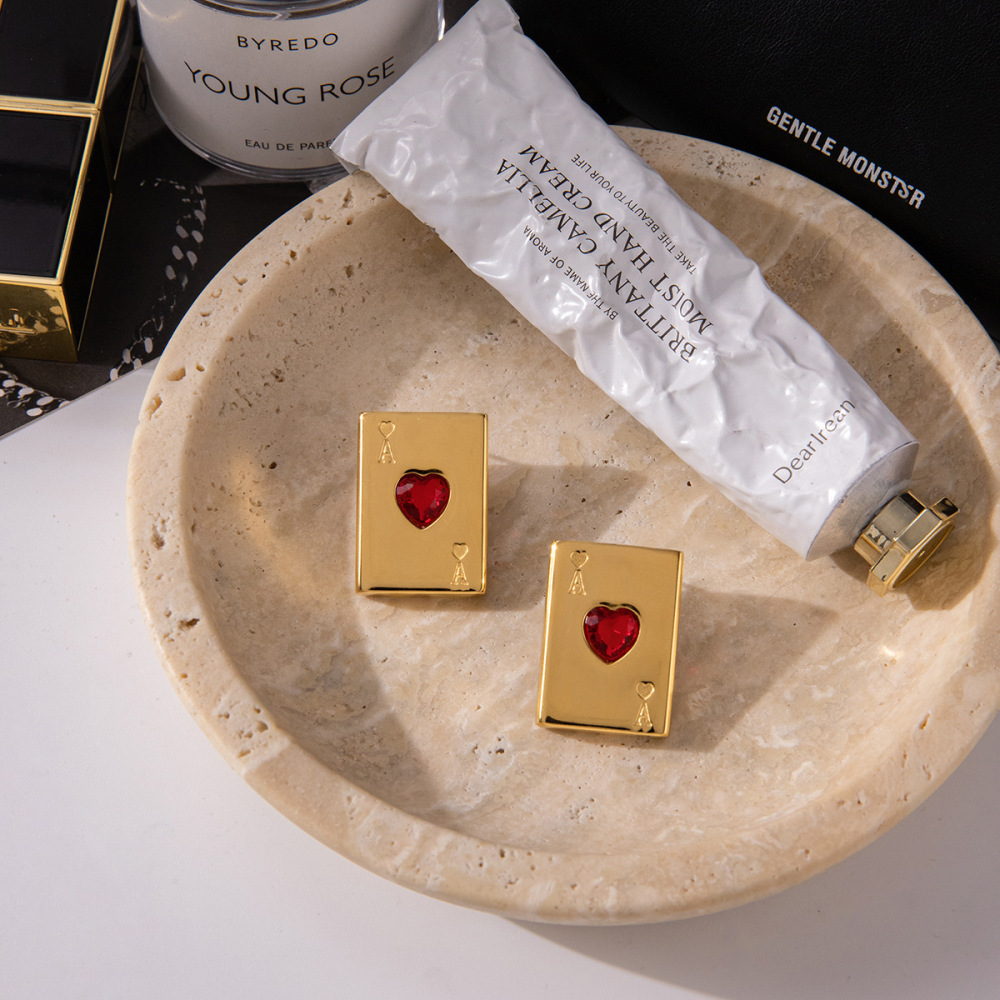 Ensembles De Bijoux Pour Femmes En Acier Inoxydable Doré, Imperméables, En Forme De Cœur Romantique Image4