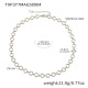 TXP377-Collier Cercle Acier Zircon 36+5cm Image3