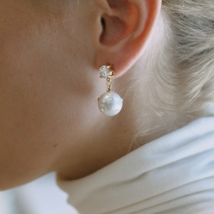 1 Paire De Boucles D'Oreilles Pendantes Élégantes Pour Femme, En Acier Inoxydable Doré, Étanches. h5 Image4