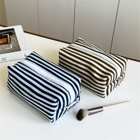 Trousse de maquillage simple et décontractée en polyester pour femme, 1 pièce 2