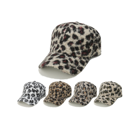Casquette de baseball décontractée à imprimé léopard 1 pièce