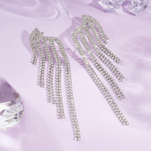 Boucles D'Oreilles Festives En Cuivre À Pompons De Forme Irrégulière (1 Paire) h5 Image3