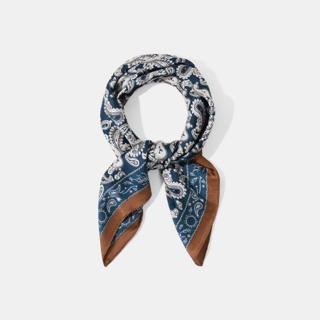 Bandana rétro en rayonne à fleurs de cajou pour femme, 1 pièce 2