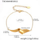 TXE404-Bracelet géométrique doré 16+5 cm Image4