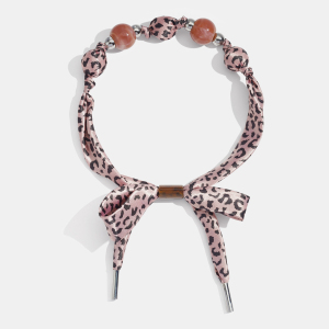 Collier Foulard En Tissu Imprimé Léopard Rétro 1 Pièce h5