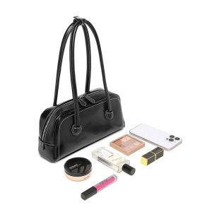 Sac Fourre-Tout Élégant Pour Femme, Collection Simple Series, Couleur Unie, En Pu (1 Pièce). h5 Image3