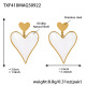 TXF410-Boucles d'oreilles cœur en or