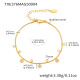 TXE376-Bracelet zircon doré 16+5cm Image8