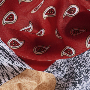 Bandana Pour Femme En Rayonne À Motif Patchwork De Fleurs De Cajou, 1 Pièce h5 Image5