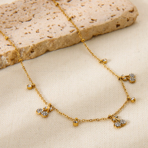 Collier Pendentif Femme Luxueux Et Élégant En Acier Inoxydable Étanche, Orné D'Un Fruit (1 Pièce) h5 Image3