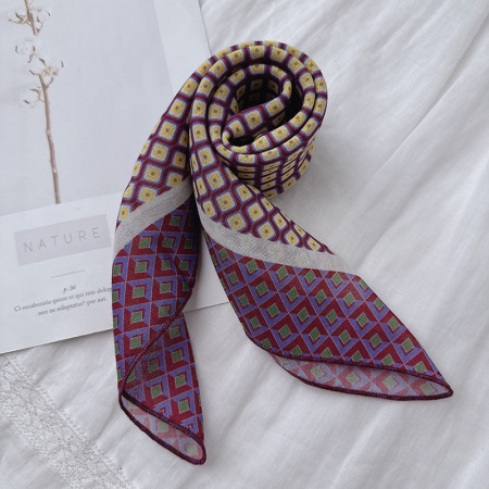 Bandana rétro en coton à carreaux 1 pièce 2
