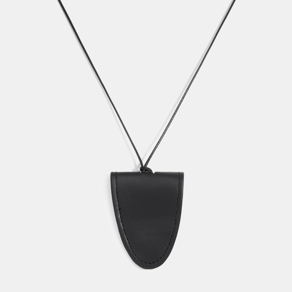 Collier À Lunettes Magnétique En Cuir De Couleur Unie, 1 Pièce