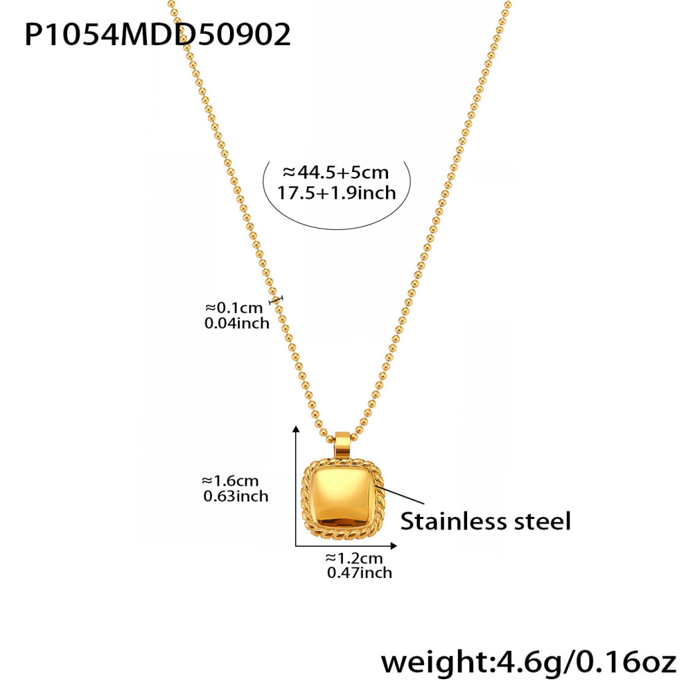 Collier Pendentif Élégant Pour Femme, En Acier Inoxydable, Couleur Or, Avec Pendentif Papillon (1 Pièce) 