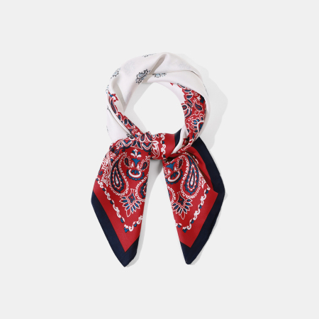 Bandana élégant en rayonne à fleurs de cajou pour femme, 1 pièce 2