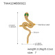 TXA412 - Bague serpent aux yeux verts en zircon - Taille 7 Image4