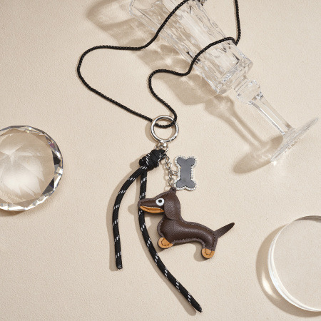 1 collier long en corde avec un animal mignon 2