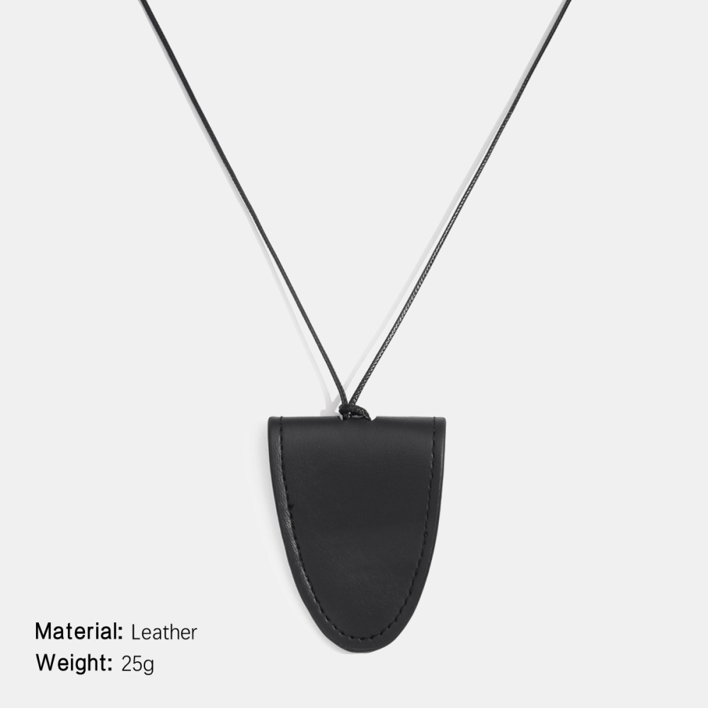 Collier À Lunettes Magnétique En Cuir De Couleur Unie, 1 Pièce h5Image2