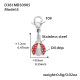 D381-Pendentif en acier-Petit Image12