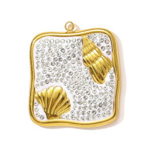 Pendentif Femme Moderne En Acier Inoxydable, Couleur Or, Motif Animaux (1 Pièce) h5 