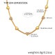 Collier cœur en or et zircon TXP384-B 41+5 cm Image5