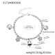 E172-Bracelet cloche fleur acier 16+5cm Image2