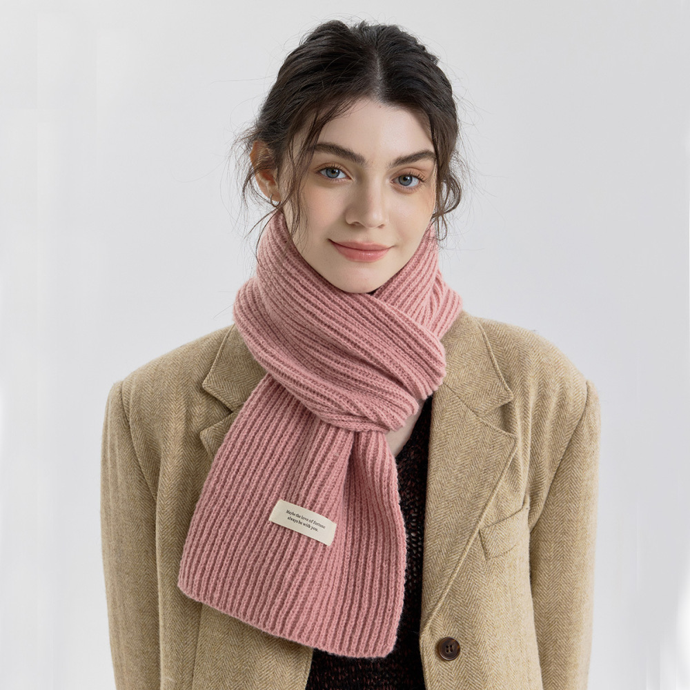 Écharpe D'Hiver Moderne À Rayures En Polyester Pour Femme, 1 Pièce Image3