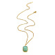 Collier en pierre de Ling bleu 