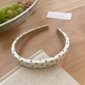 1 Élastique À Cheveux Simple Et Doux À Pois Pour Femme h5