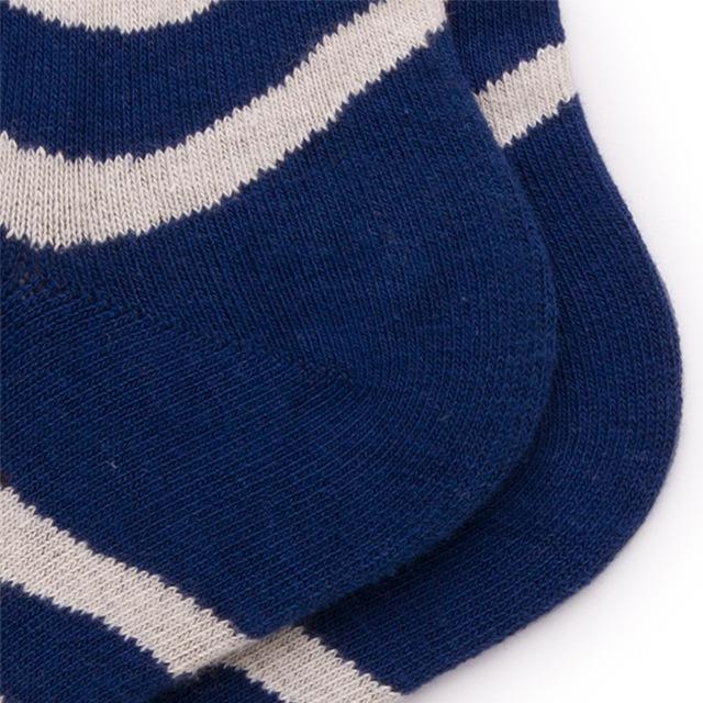 1 Paire De Chaussettes Mi-Mollet Classiques À Rayures En Coton Pour Femme h5Image3